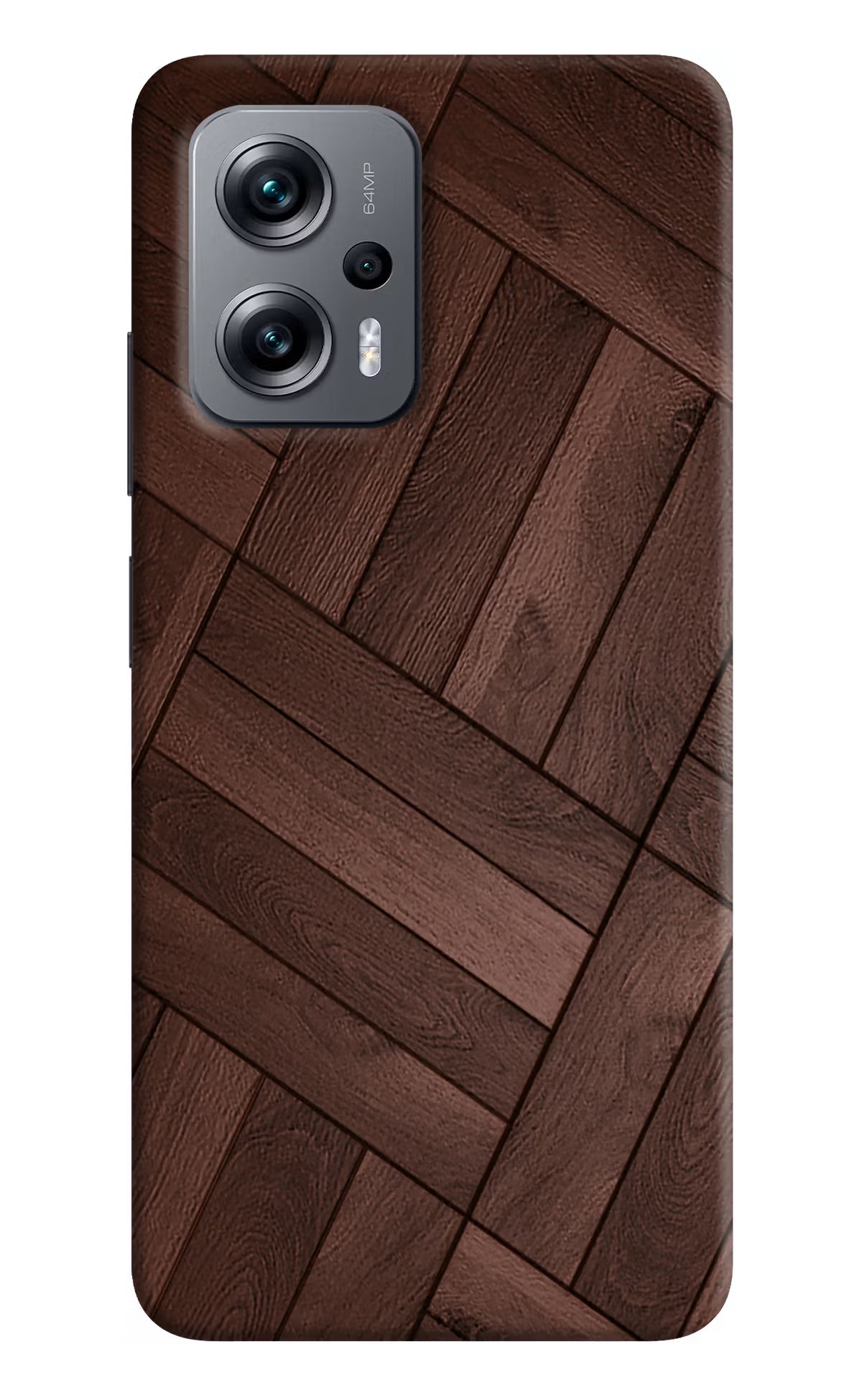 Wooden Texture Design Redmi K50i Hard Case Back Cover by Casekaro