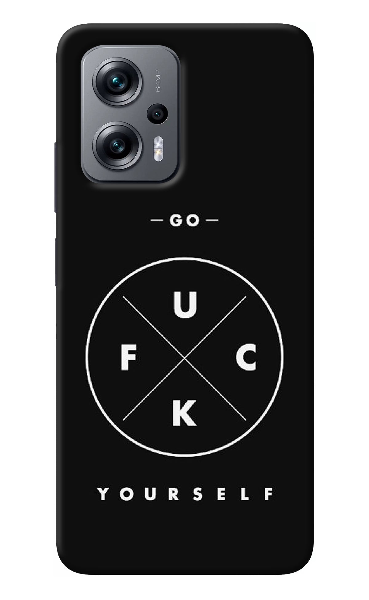 Go Fuck Yourself Redmi K50i Back Cover