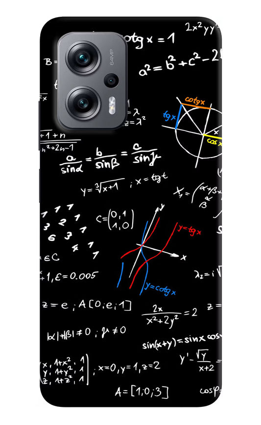 Mathematics Formula Redmi K50i Hard Case Back Cover by Casekaro