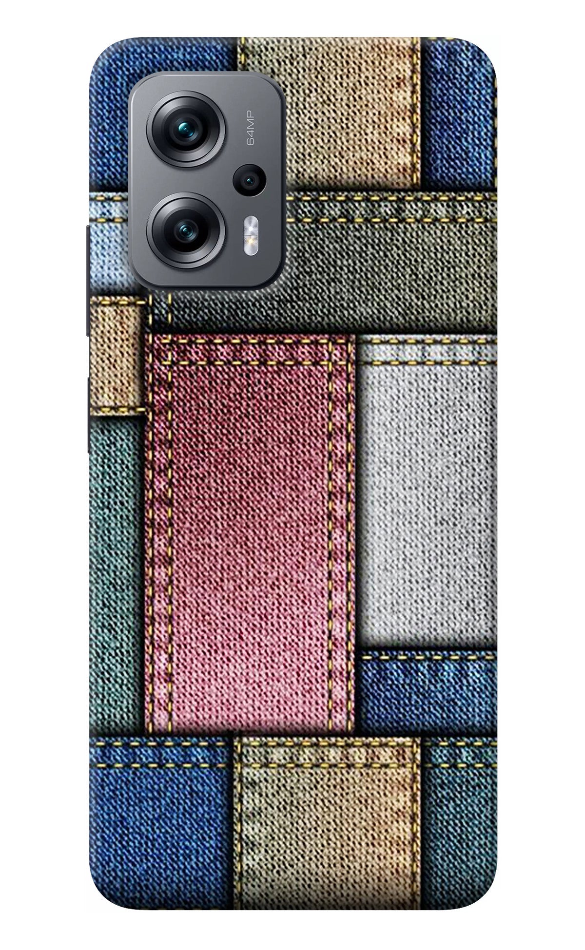 Multicolor Jeans Redmi K50i Back Cover