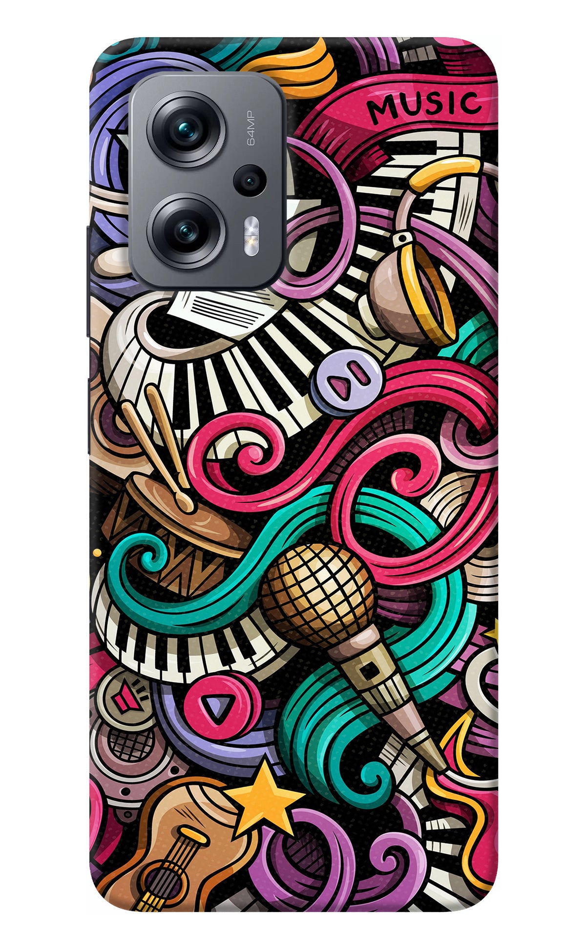 Music Abstract Redmi K50i Back Cover