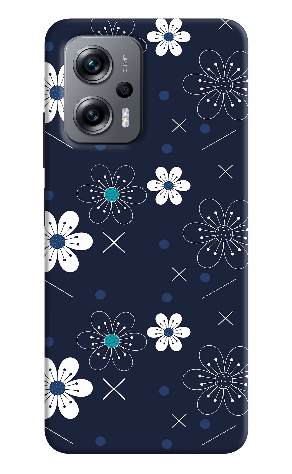 Flowers Redmi K50i Hard Case Back Cover by Casekaro