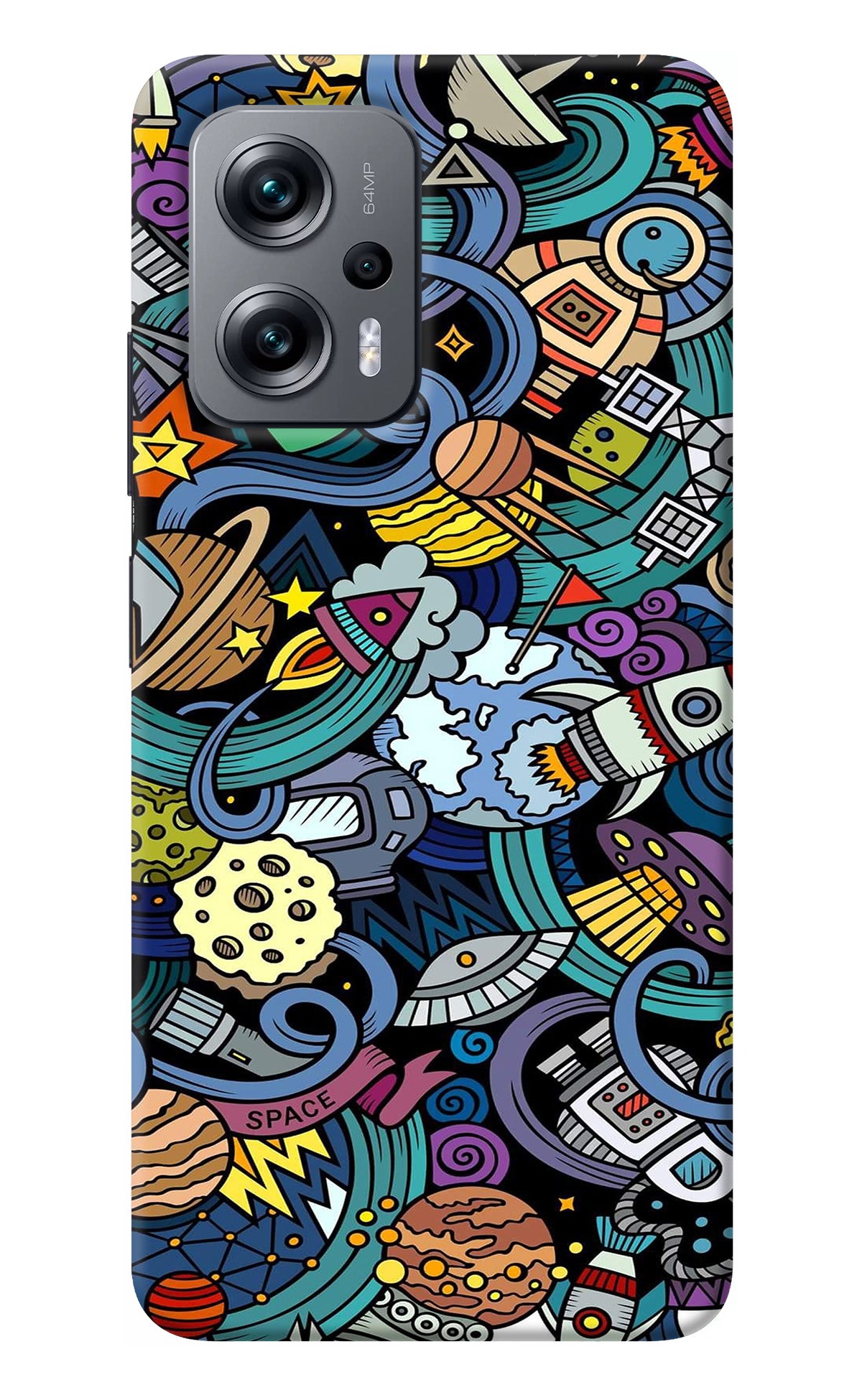 Space Abstract Redmi K50i Back Cover