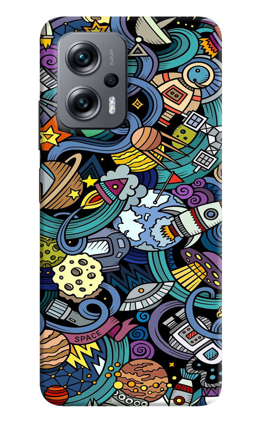 Space Abstract Redmi K50i Hard Case Back Cover by Casekaro