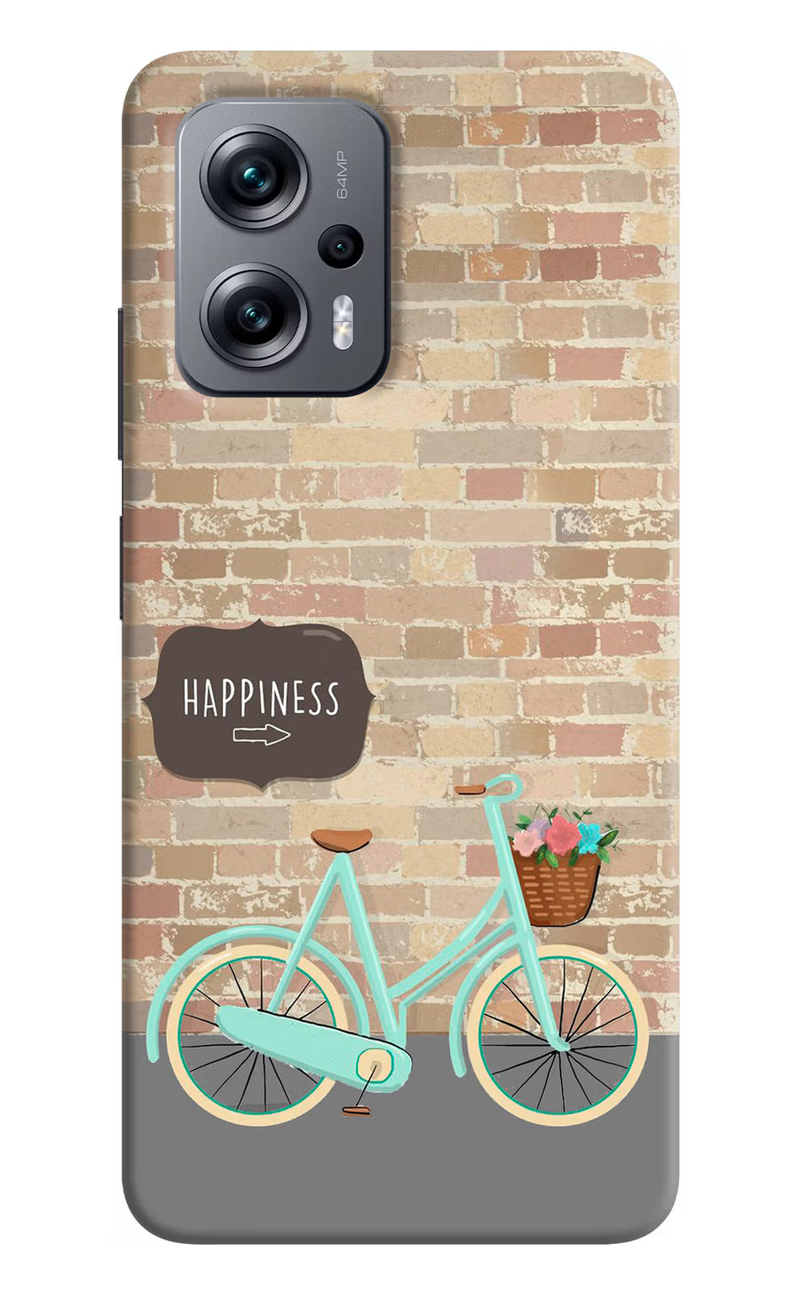 Happiness Artwork Redmi K50i Back Cover, Hard case