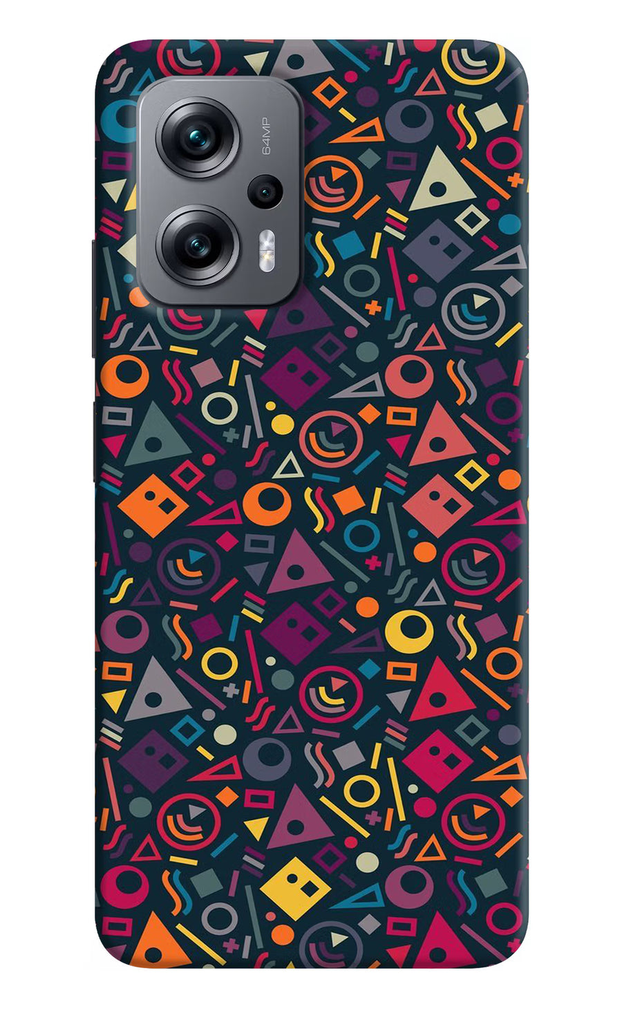Geometric Abstract Redmi K50i Back Cover, Hard case