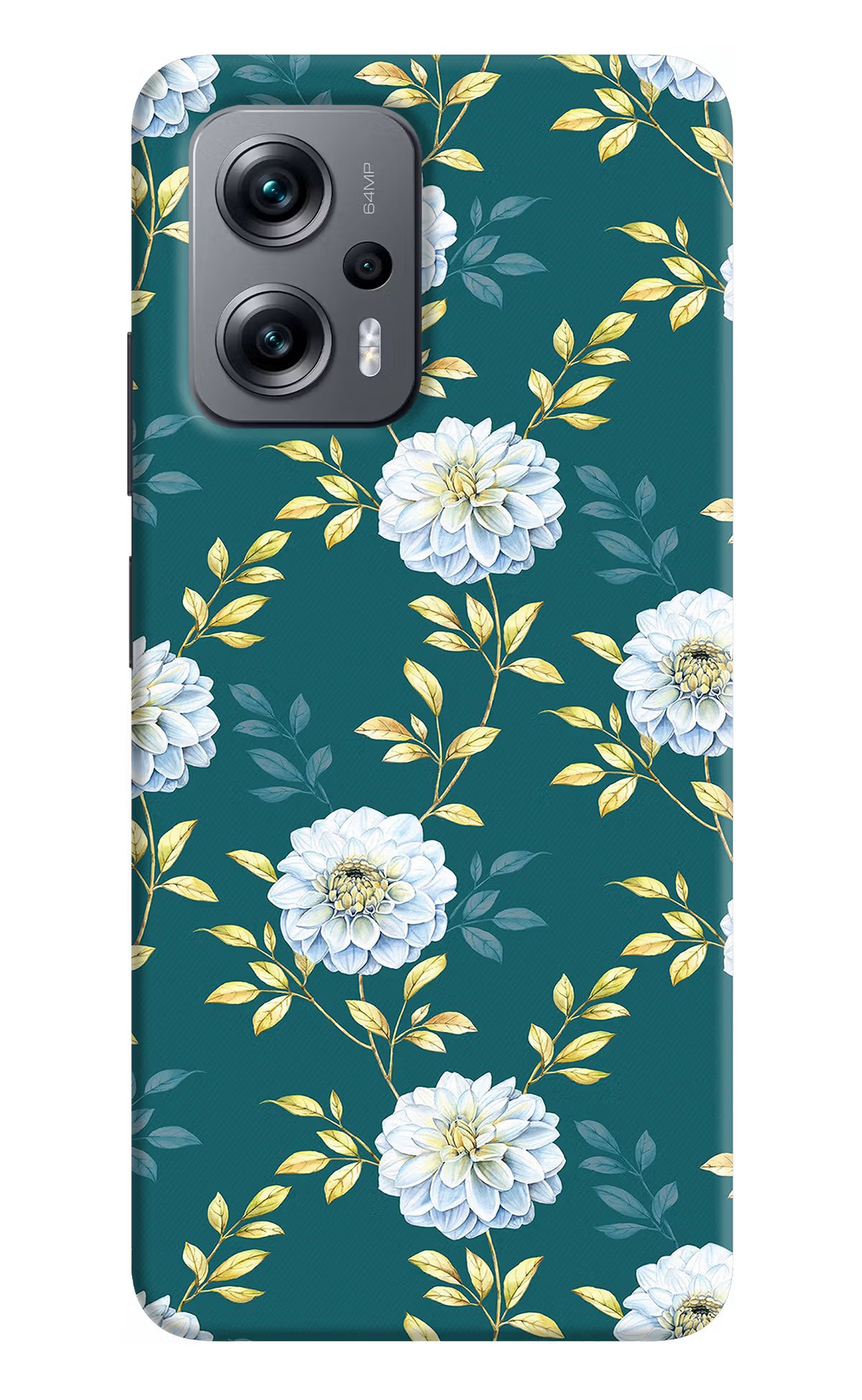 Flowers Redmi K50i Hard Case Back Cover by Casekaro