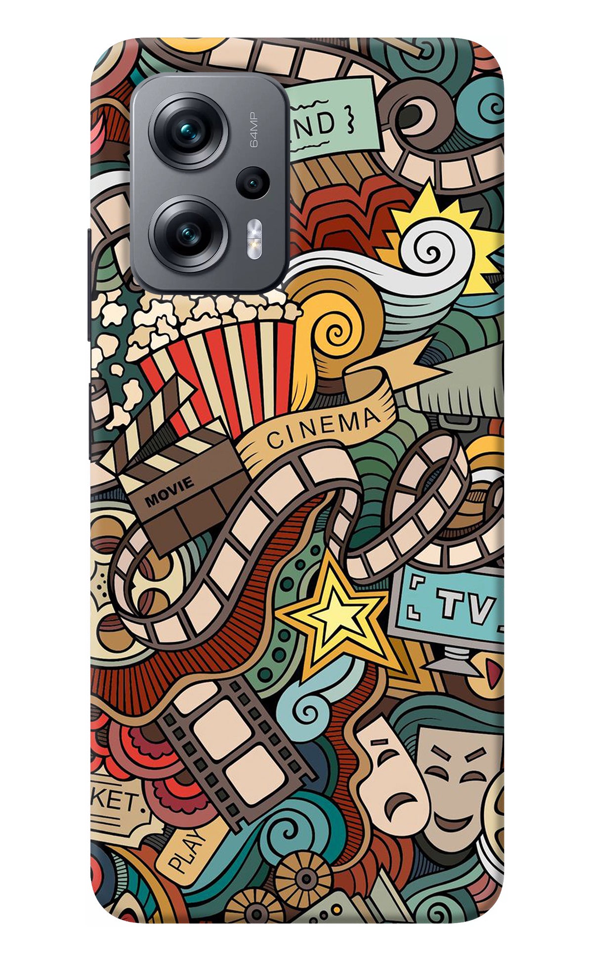 Cinema Abstract Redmi K50i Back Cover