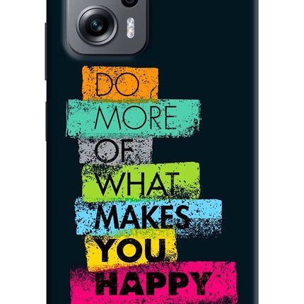 Do More Of What Makes You Happy Redmi K50i Hard Case Back Cover by Casekaro