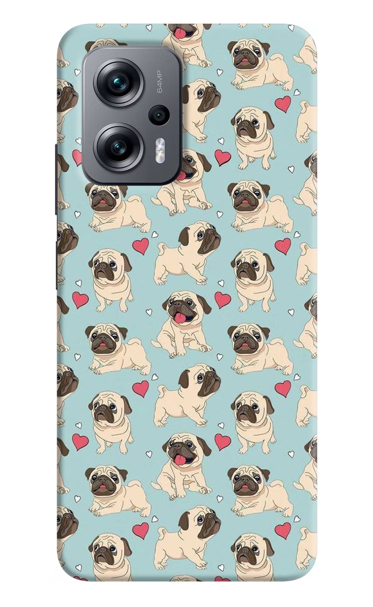 Pug Dog Redmi K50i Hard Case Back Cover by Casekaro
