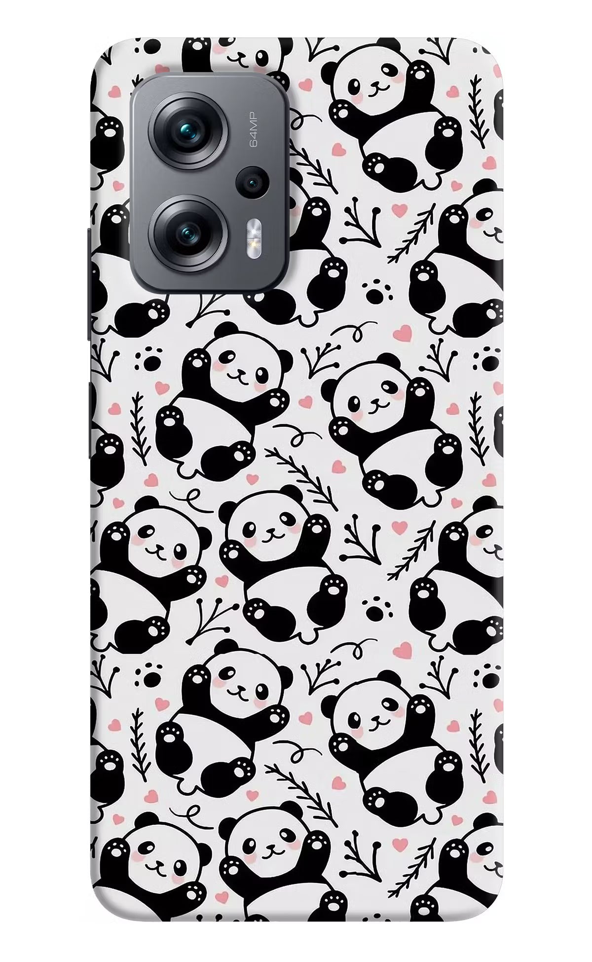 Cute Panda Redmi K50i Hard Case Back Cover by Casekaro