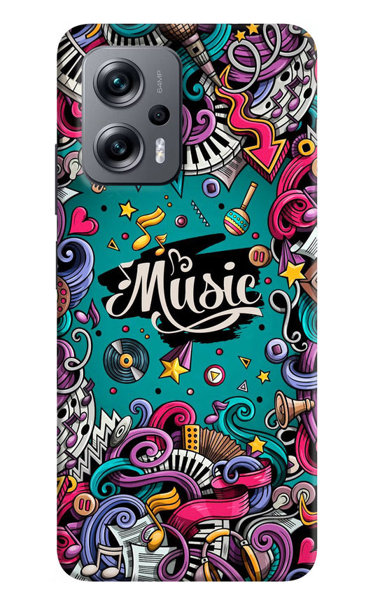 Music Graffiti Redmi K50i Hard Case Back Cover by Casekaro