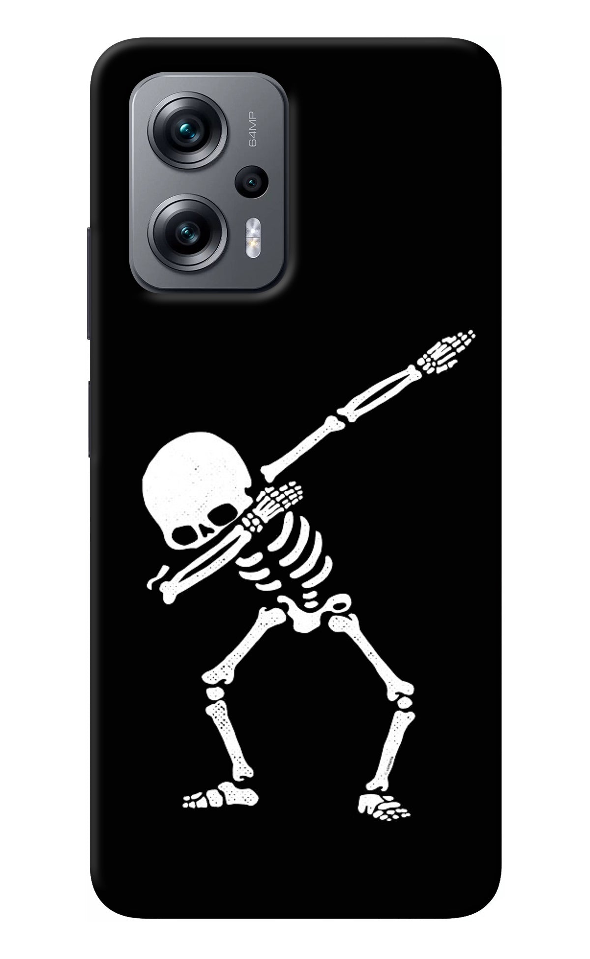 Dabbing Skeleton Art Redmi K50i Back Cover