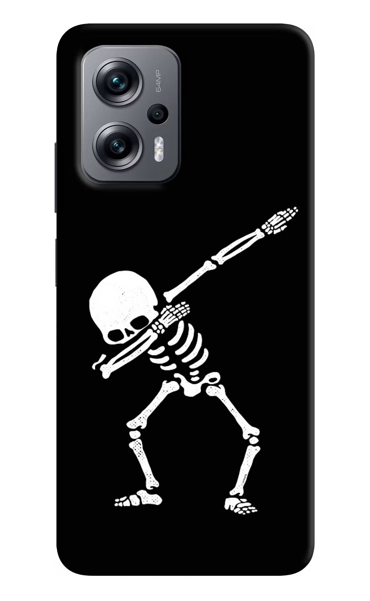 Dabbing Skeleton Art Redmi K50i Hard Case Back Cover by Casekaro