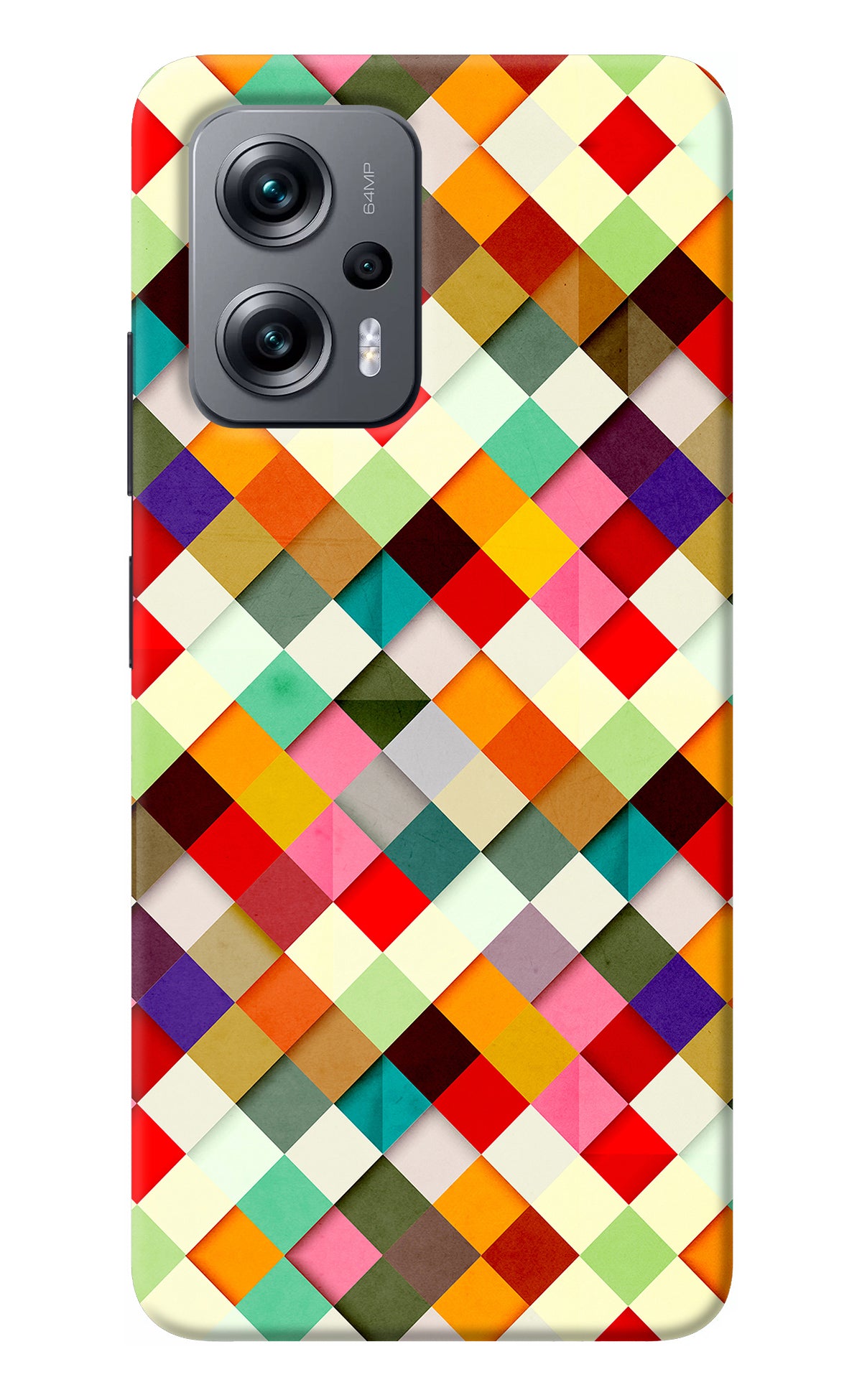 Geometric Abstract Colorful Redmi K50i Back Cover