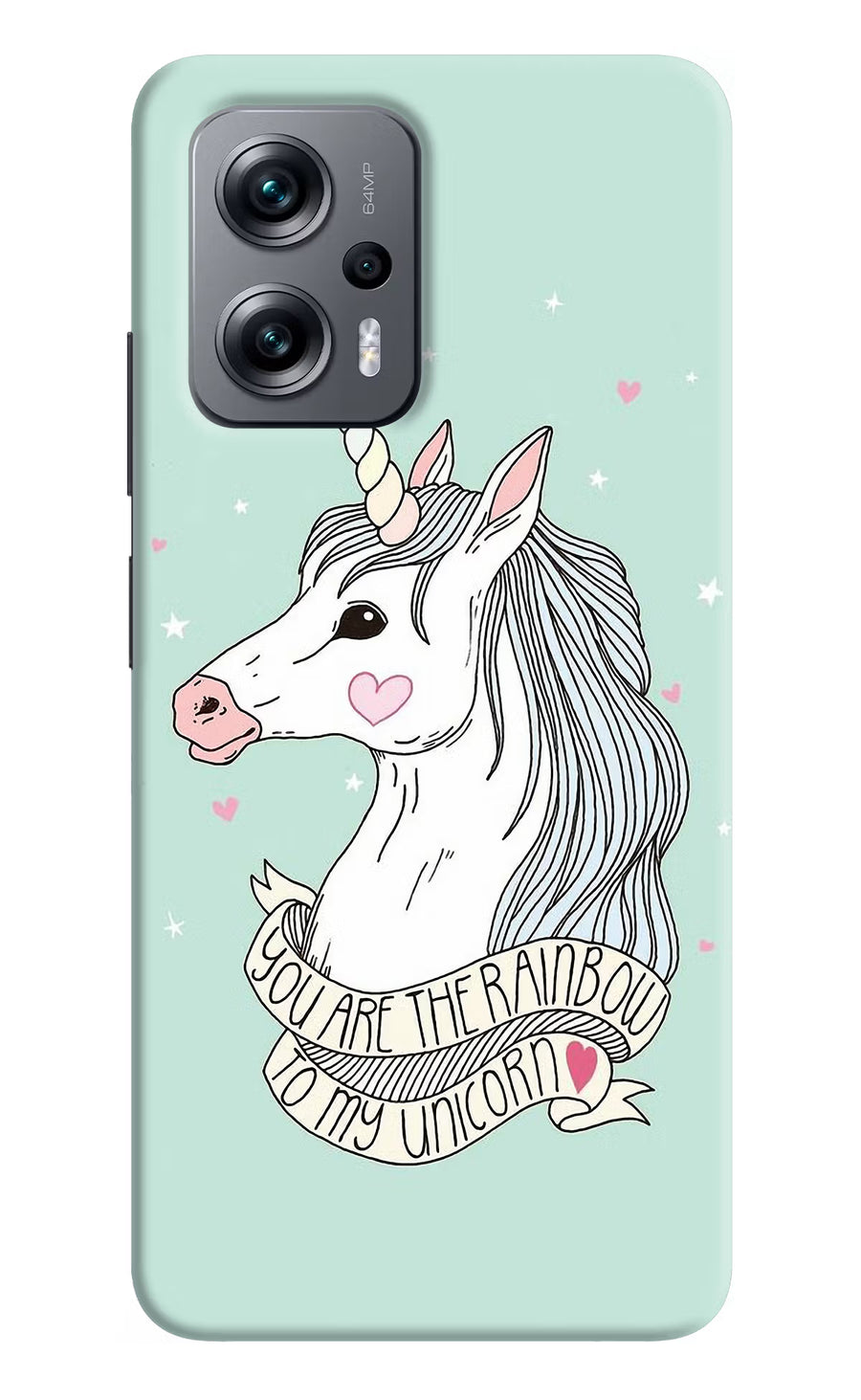 Unicorn Wallpaper Redmi K50i Back Cover, Hard case