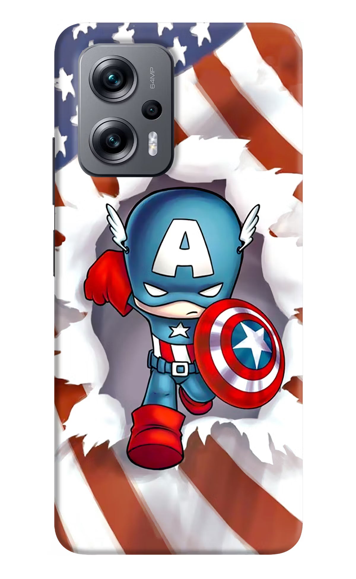 Captain America Redmi K50i Hard Case Back Cover by Casekaro