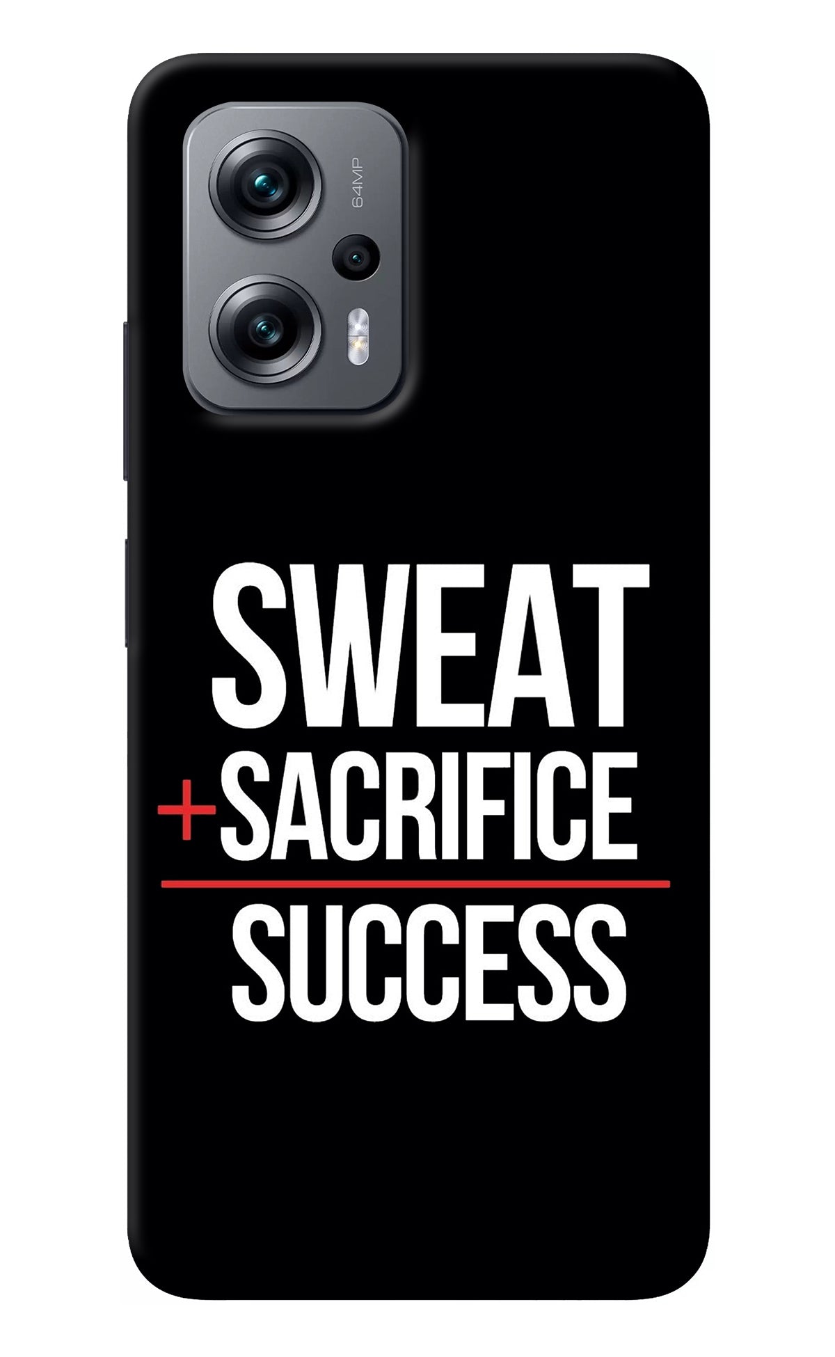 Sweat Sacrifice Success Redmi K50i Back Cover