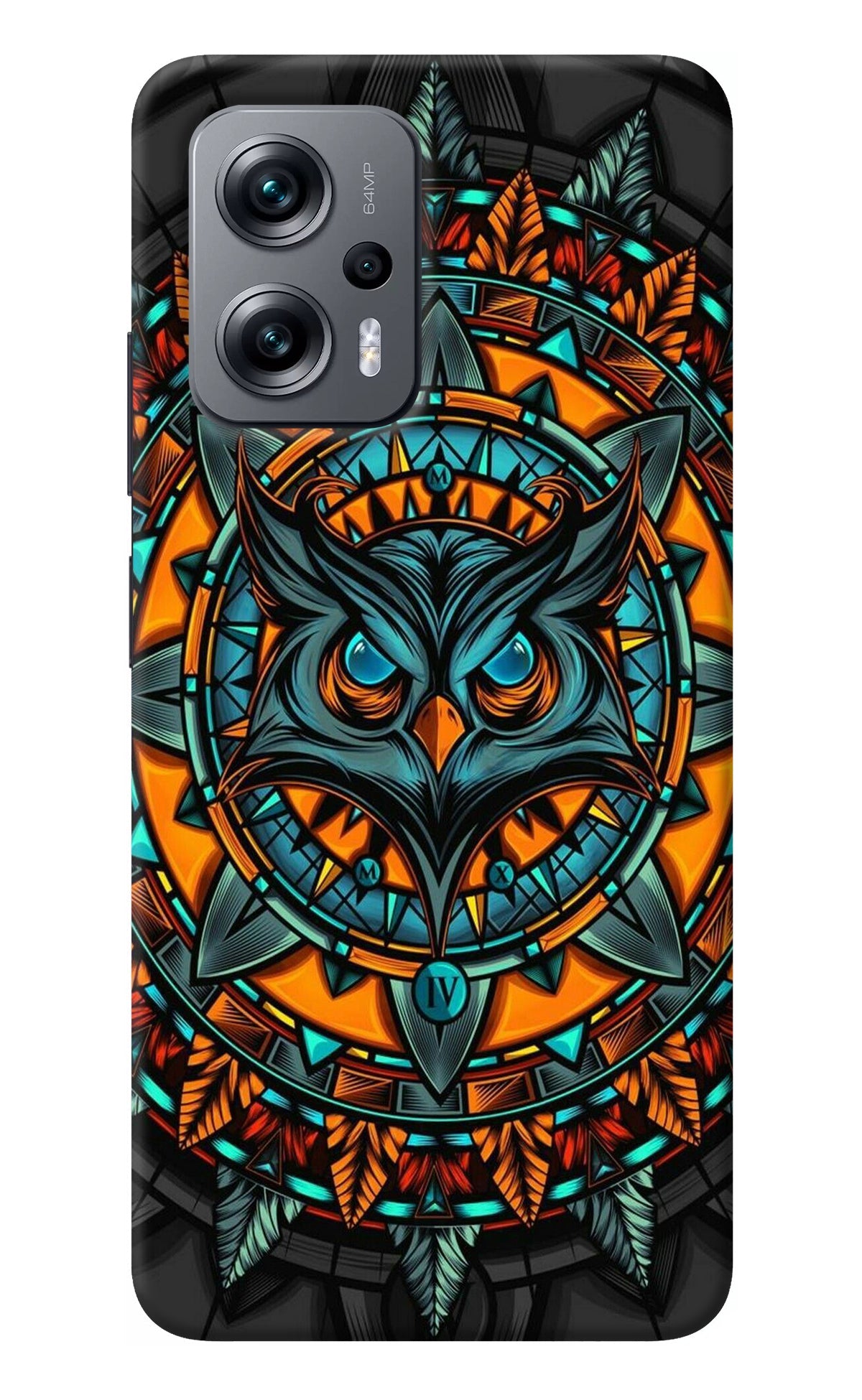 Angry Owl Art Redmi K50i Back Cover