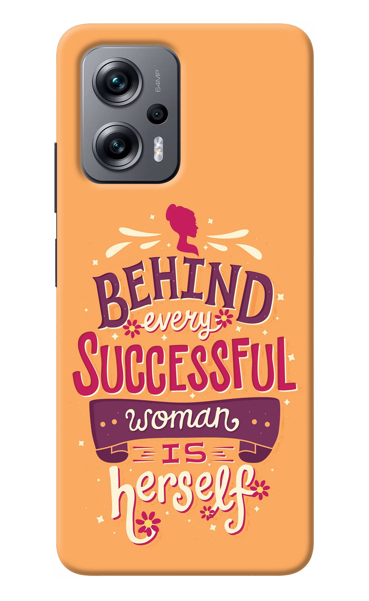 Behind Every Successful Woman There Is Herself Redmi K50i Back Cover