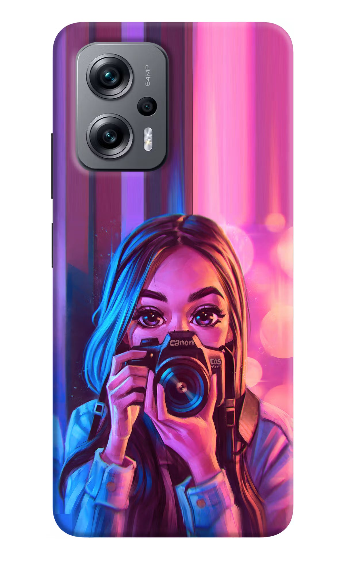 Girl Photographer Redmi K50i Hard Case Back Cover by Casekaro