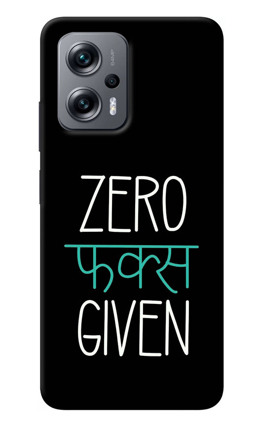 Zero Fucks Given Redmi K50i Back Cover