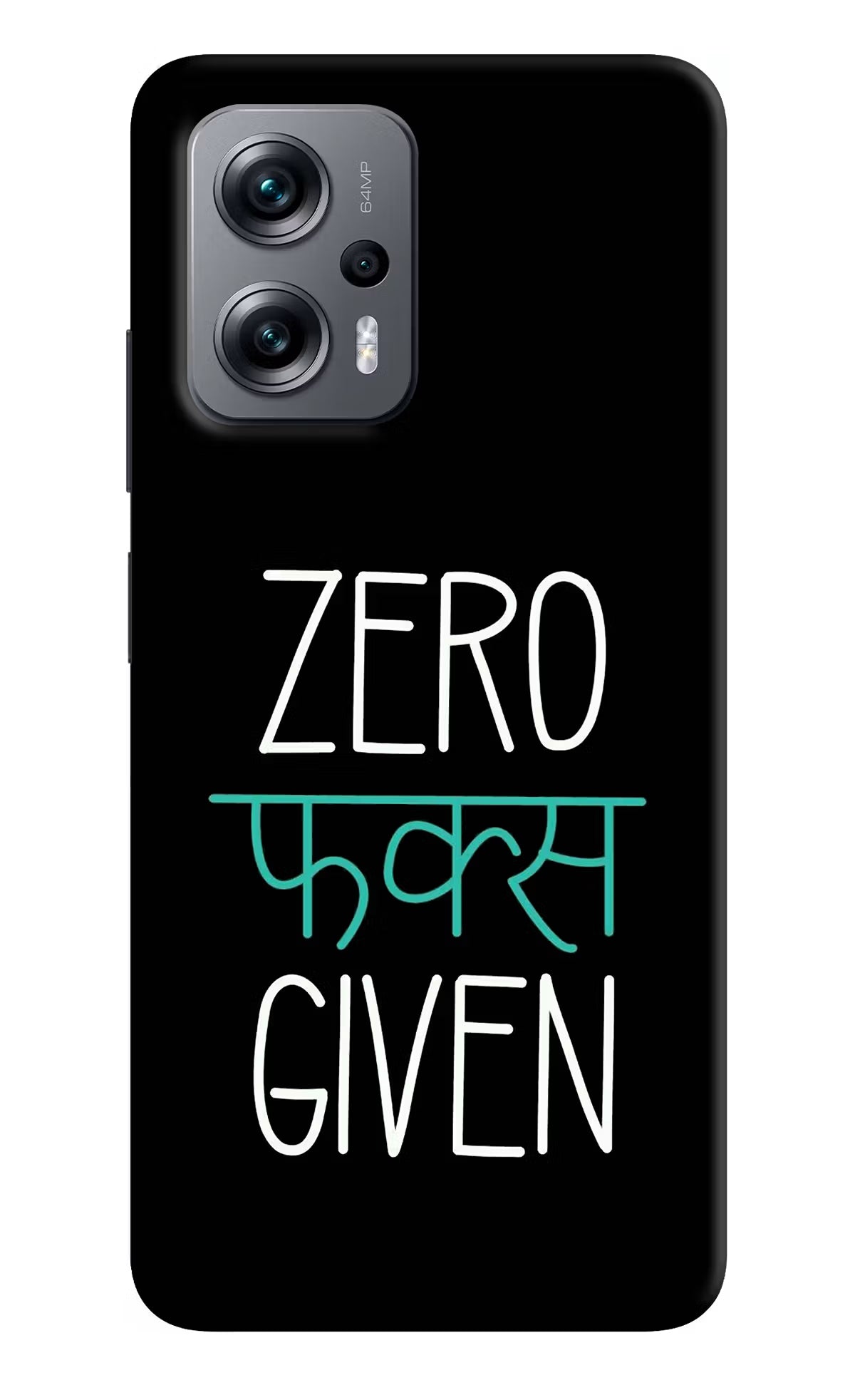 Zero Fucks Given Redmi K50i Hard Case Back Cover by Casekaro