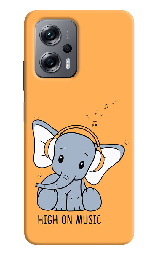 High On Music Redmi K50i Hard Case Back Cover by Casekaro