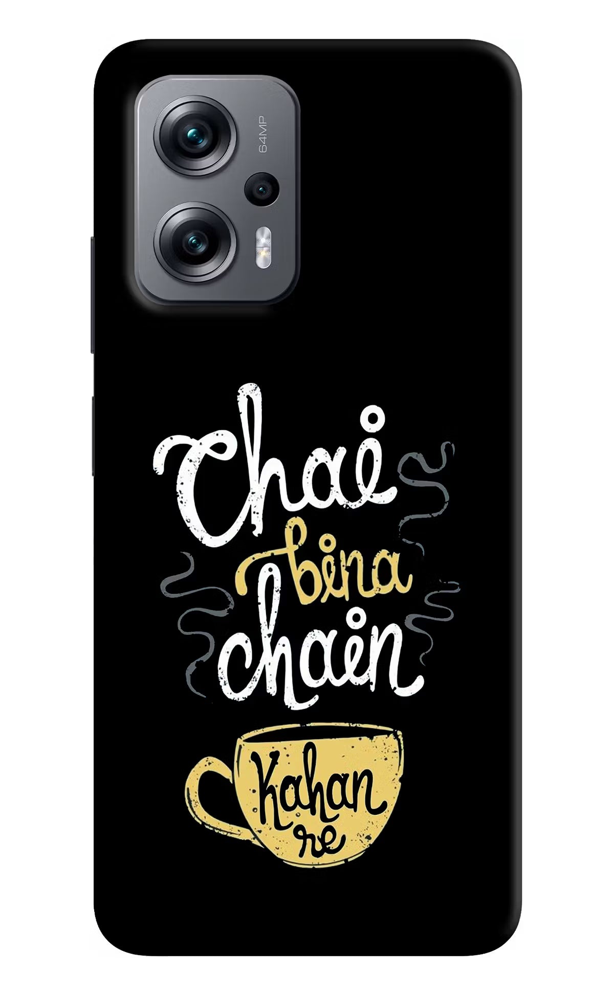Chai Bina Chain Kaha Re Redmi K50i Hard Case Back Cover by Casekaro