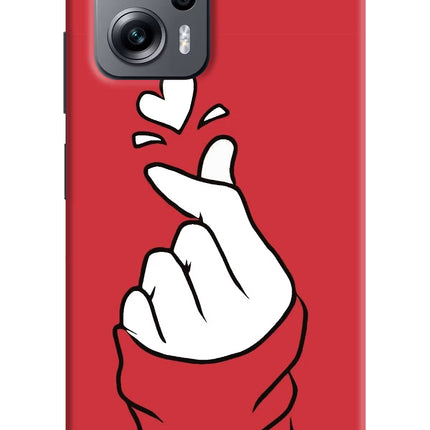 Korean Love Sign Redmi K50i Hard Case Back Cover by Casekaro