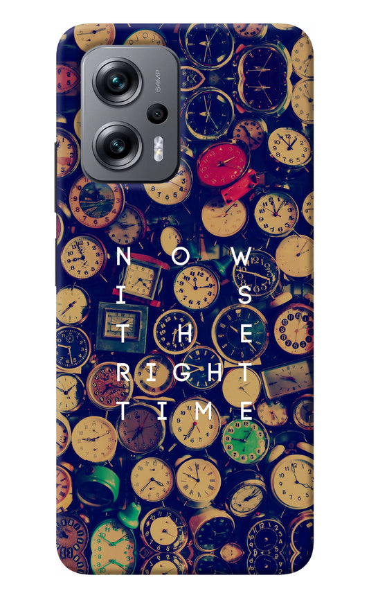 Now is the Right Time Quote Redmi K50i Back Cover