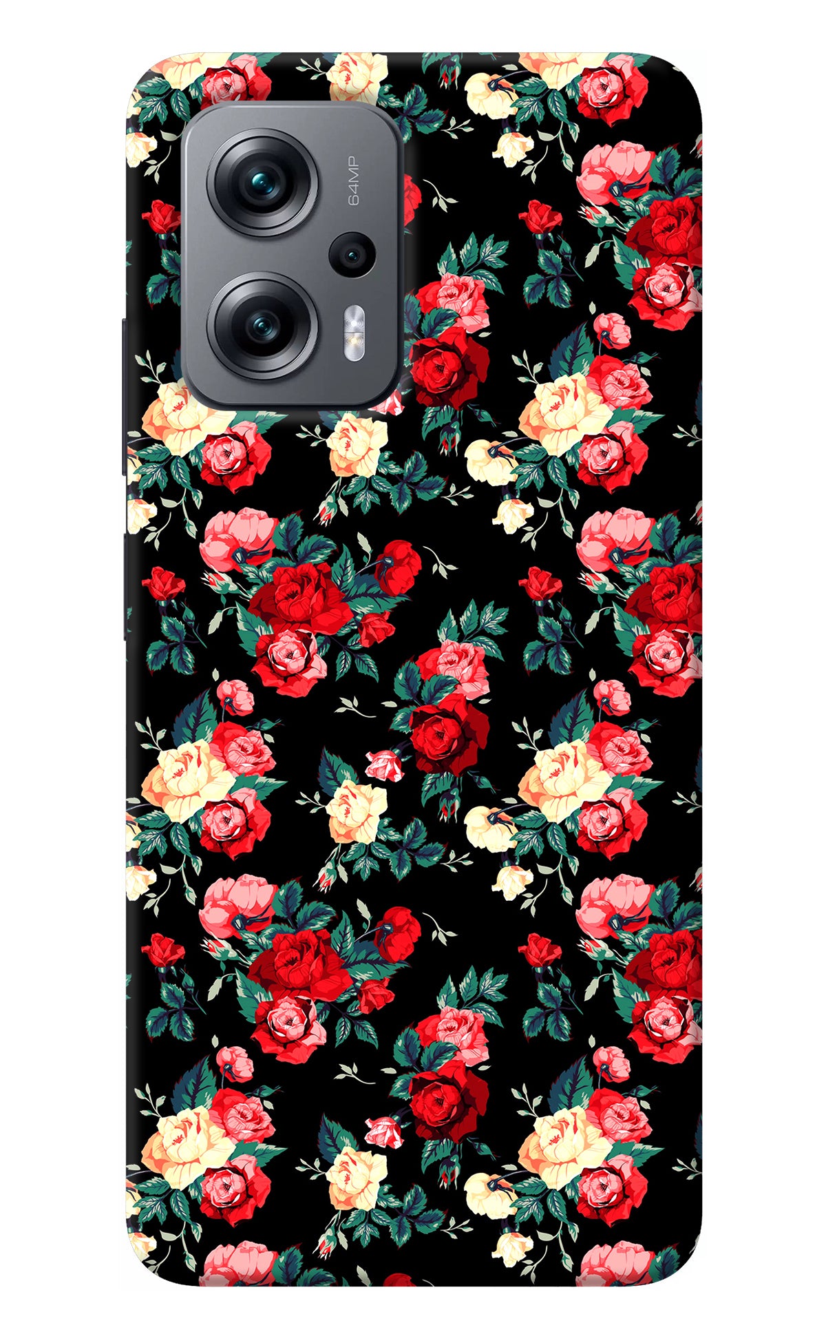 Rose Pattern Redmi K50i Back Cover