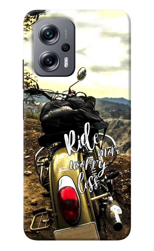 Ride More Worry Less Redmi K50i Back Cover