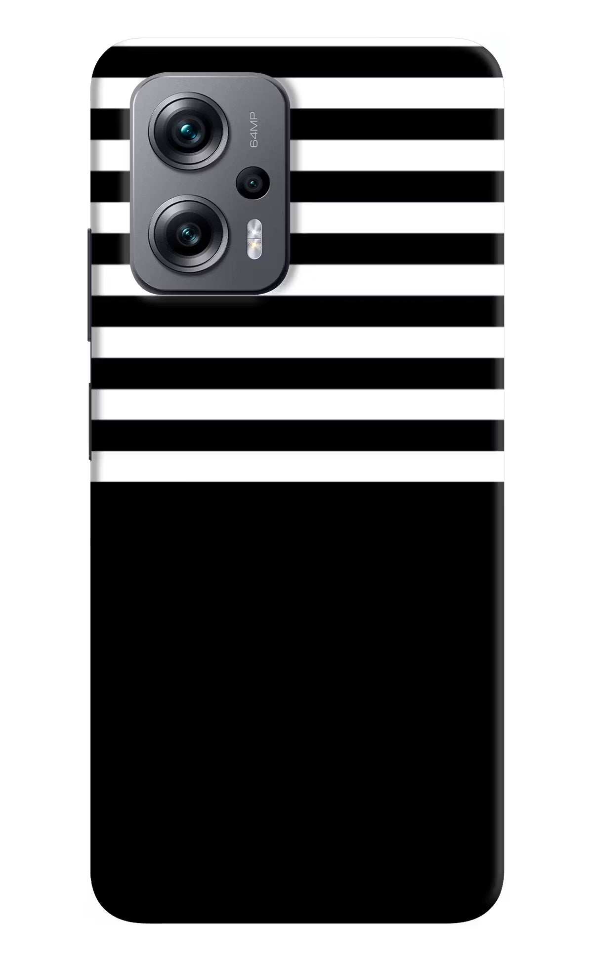 Black and White Print Redmi K50i Hard Case Back Cover by Casekaro