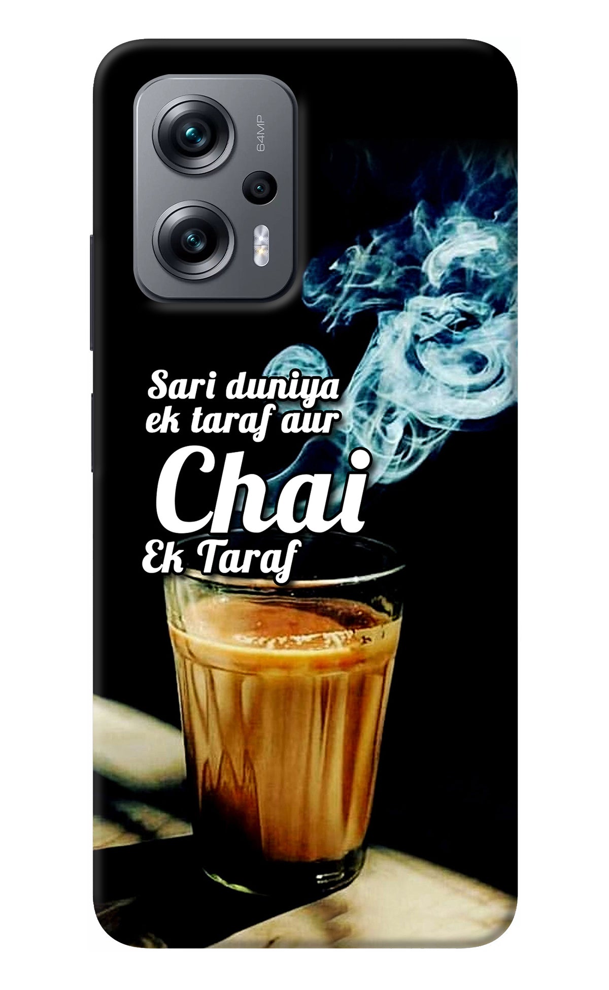 Chai Ek Taraf Quote Redmi K50i Back Cover