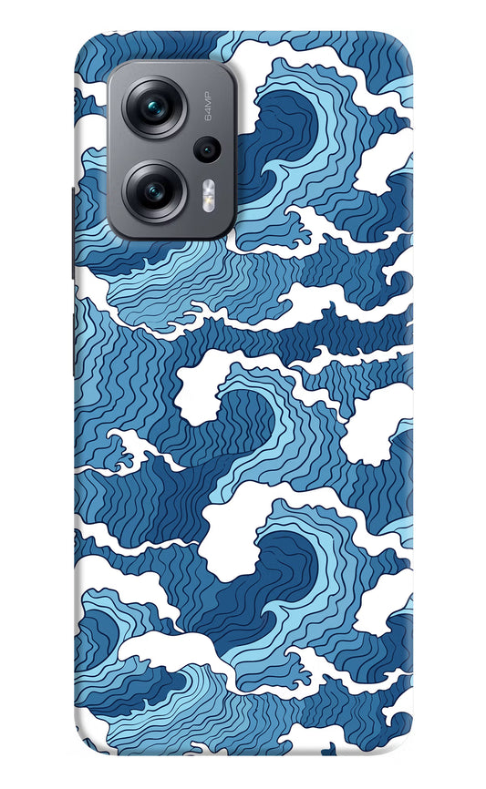 Blue Waves Redmi K50i Hard Case Back Cover by Casekaro