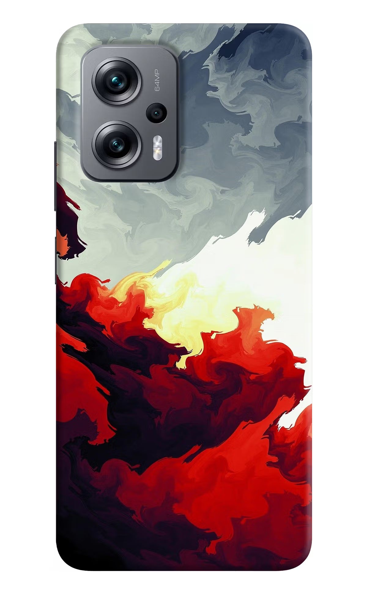 Fire Cloud Redmi K50i Hard Case Back Cover by Casekaro