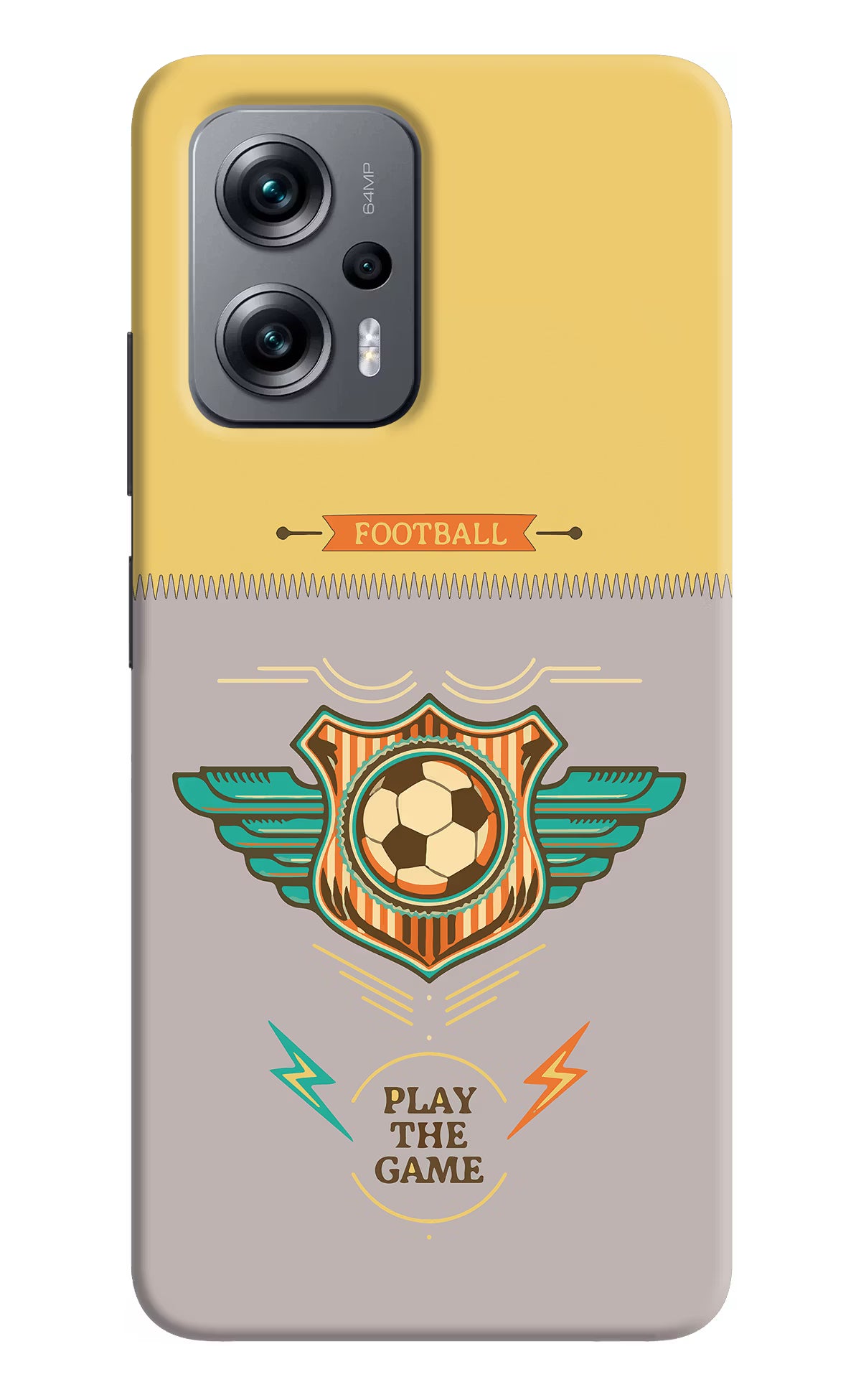 Football Redmi K50i Hard Case Back Cover by Casekaro