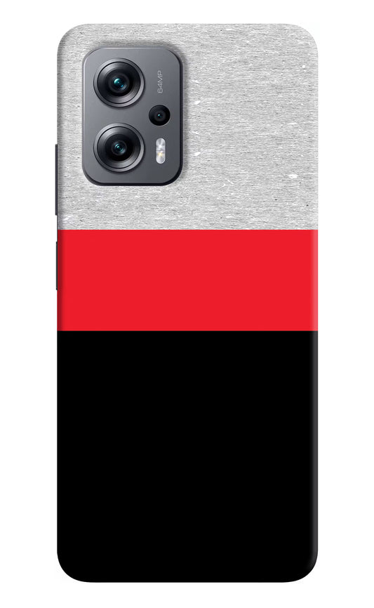 Tri Color Pattern Redmi K50i Hard Case Back Cover by Casekaro