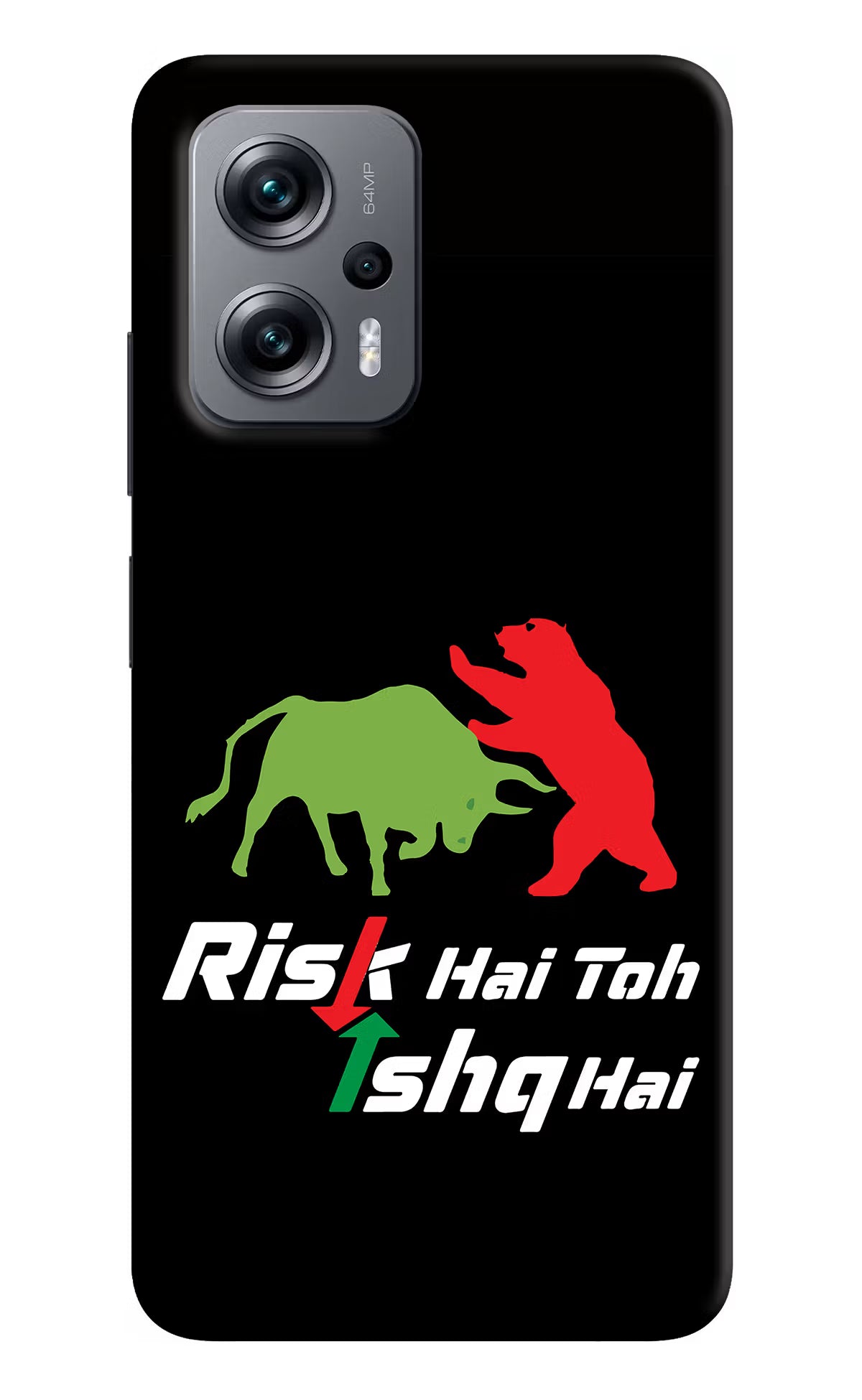 Risk Hai Toh Ishq Hai Redmi K50i Hard Case Back Cover by Casekaro