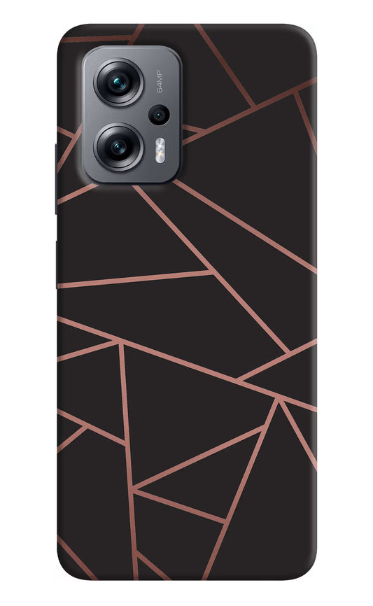 Geometric Pattern Redmi K50i Hard Case Back Cover by Casekaro