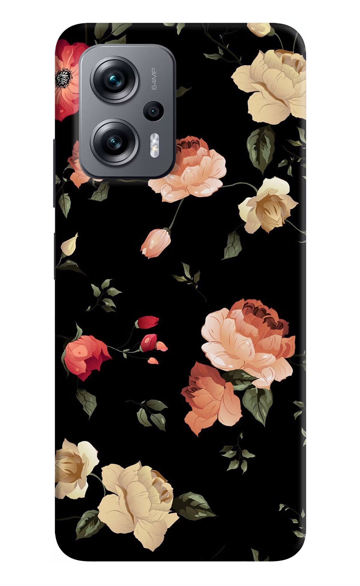 Flowers Redmi K50i Hard Case Back Cover by Casekaro