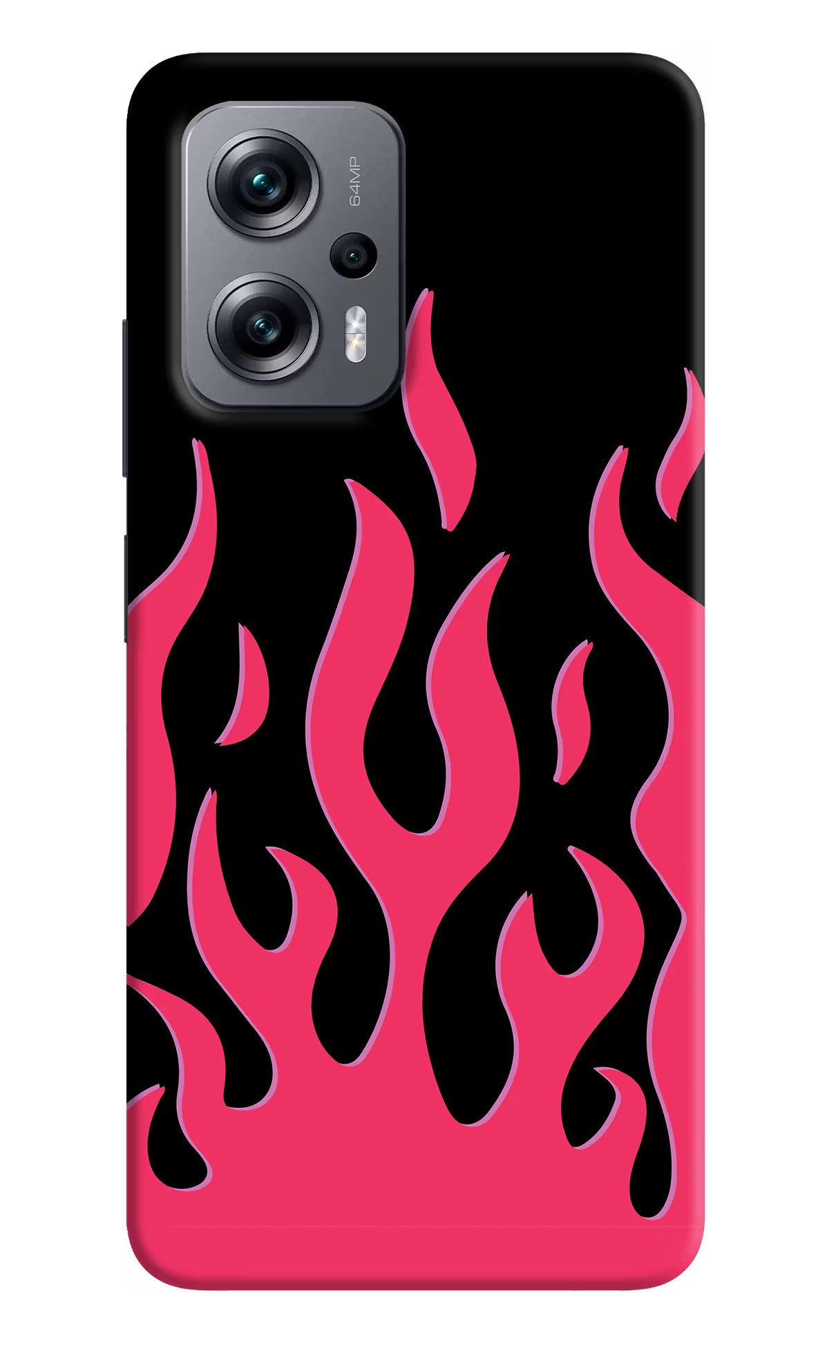 Fire Flames Redmi K50i Hard Case Back Cover by Casekaro