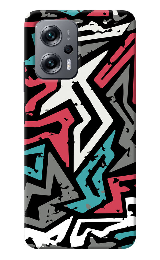 Geometric Graffiti Redmi K50i Back Cover