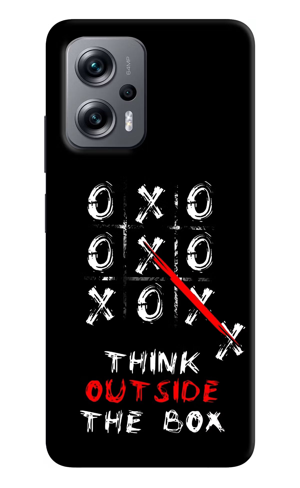 Think out of the BOX Redmi K50i Hard Case Back Cover by Casekaro
