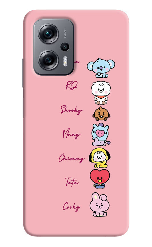 BTS names Redmi K50i Hard Case Back Cover by Casekaro