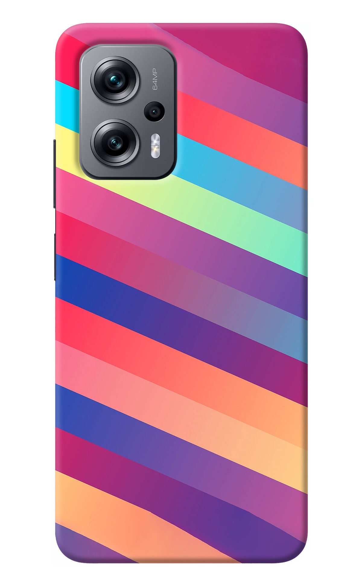 Stripes color Redmi K50i Back Cover