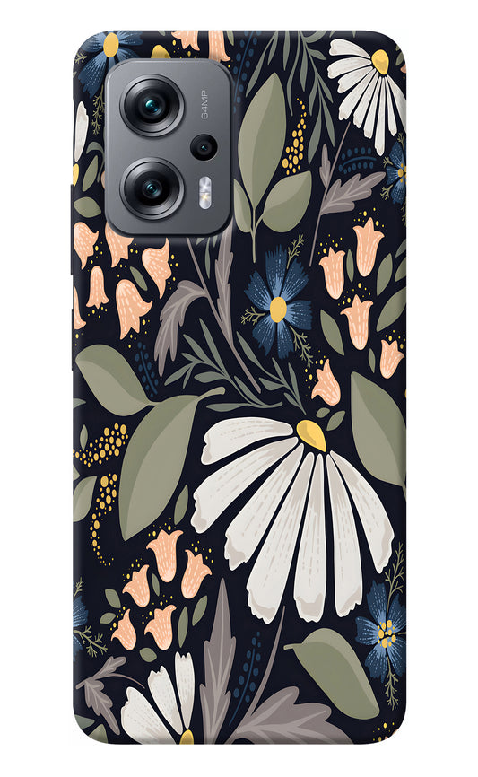 Flowers Art Redmi K50i Back Cover