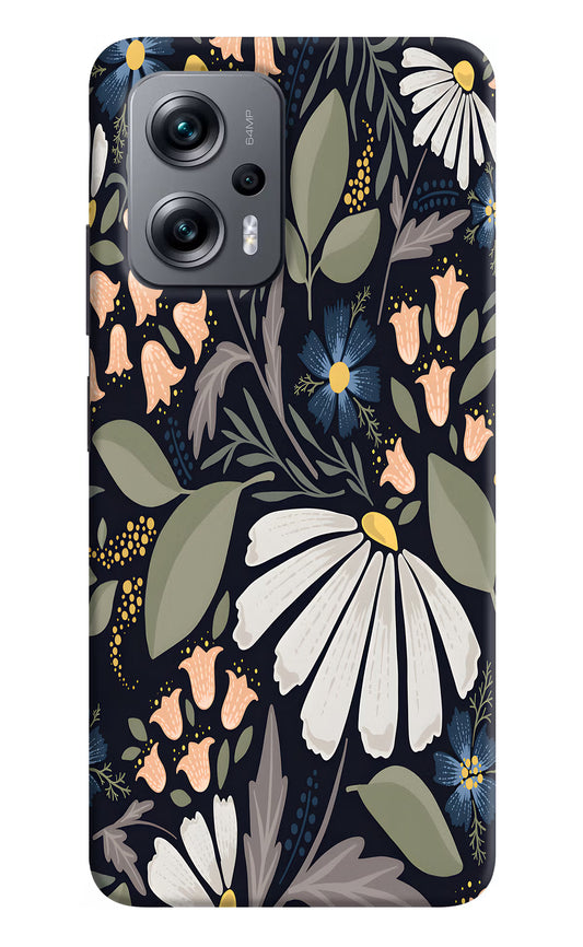 Flowers Art Redmi K50i Hard Case Back Cover by Casekaro