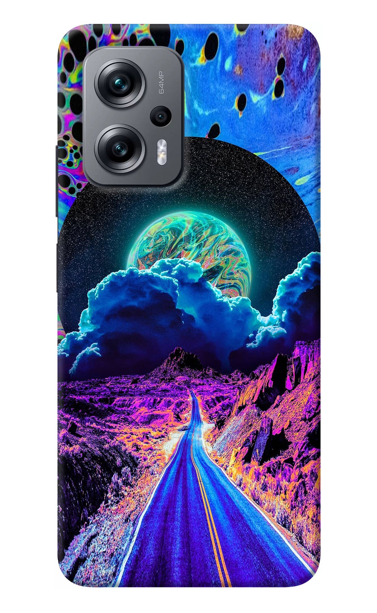 Psychedelic Painting Redmi K50i Back Cover